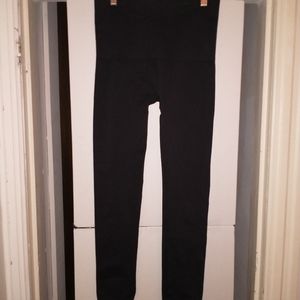 Spanx Look at Me Now Seamless Leggings Sz 1X Black